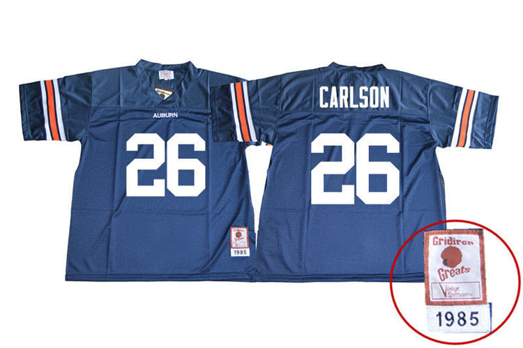 Youth Auburn Tigers #26 Anders Carlson 1985 Throwback Navy College Stitched Football Jersey